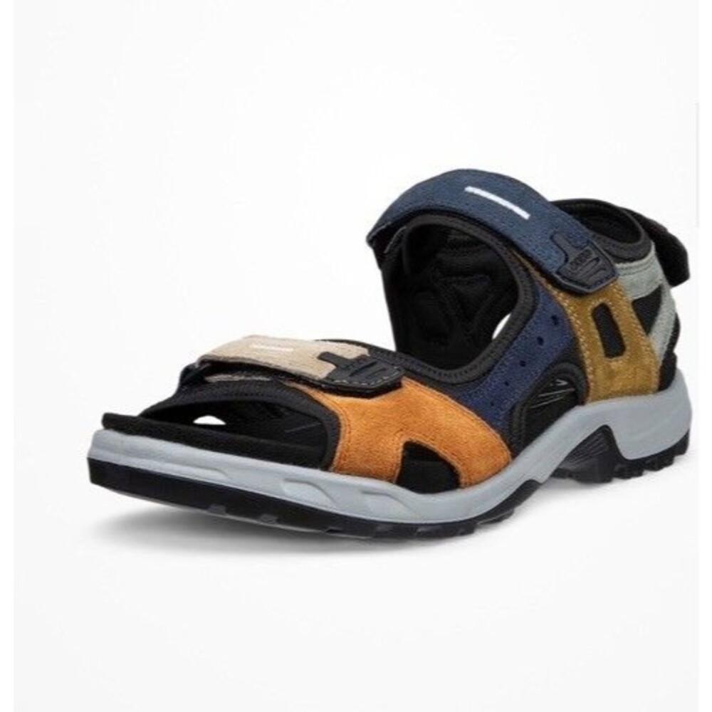 New ECCO Offroad Men Suede Leather Yucatan Walking Sandal  Sz 47 Us 12 12.5